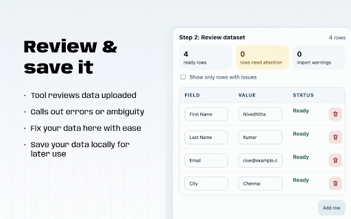 Autofill Custom Forms :: Paste or upload structured data, review it, and prepare it for form autofill.