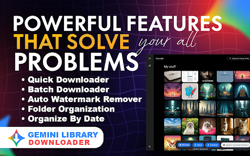 Gemini Image Downloader - Download & Remove Watermarks :: Download images from Google Gemini with watermark removal. Premium features include batch downloads and organized folders.