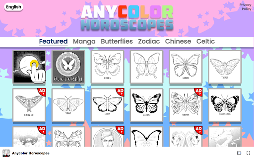 Anycolor Horoscopes - Color Zodiac-themed drawings with unique palettes! :: Unlock your creativity with Anycolor Horoscopes, a unique coloring game inspired by the Zodiac.