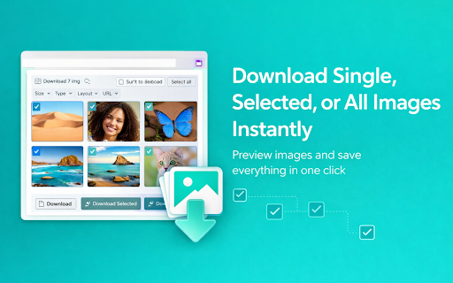 Image Downloader - All-in-One :: Image downloader for every webpage. Bulk download photos, CSS backgrounds, SVGs & lazy-loaded images. Preview & filter by size.