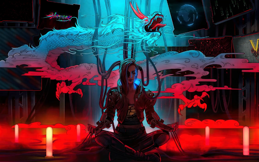 Cyberpunk 2077 Phantom Liberty Live Wallpaper :: Turn your new tab into a futuristic chrome wallpaper with Cyberpunk 2077 Phantom Liberty Live Wallpaper.
