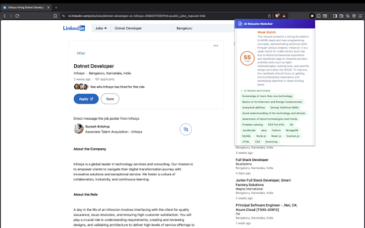 AI Resume Matcher :: Match Resume with Job Description using AI