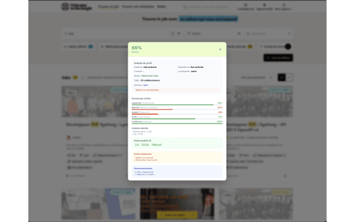 TrouverUnJob :: Détectez les arnaques et analysez les offres d'emploi sur Indeed, LinkedIn, HelloWork et WTTJ.
