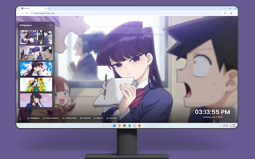 Komi Can't Communicate Wallpaper – Anime Character Backgrounds :: Bring Komi's heartwarming moments to your screen with beautiful anime character backgrounds on every new tab.