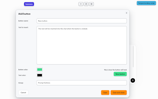 Prompt Buttons for AI: chatGPT, Claude, Gemini etc :: Quick prompt buttons for popular AI chats.