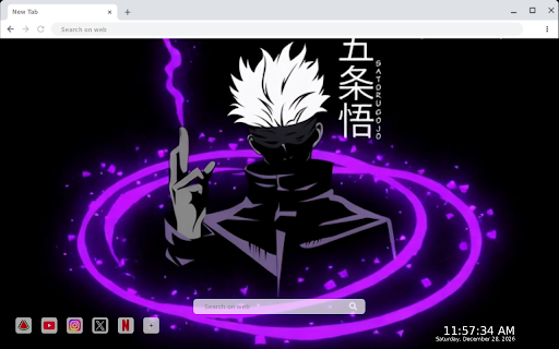 Satoru Gojo JJK Jujutsu Kaisen Live Wallpaper :: Transform your new tab with stunning live HD wallpapers of Satoru Gojo from Jujutsu Kaisen for a vibrant browsing experience.