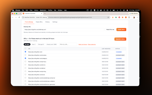 IndexNow Submitter - Instant URL & Sitemap Indexing Bing :: Instant indexing Bing, Yandex, Naver, Seznam & Yep. Submit whole sitemap or pasted URL list with IndexNow, in one click.