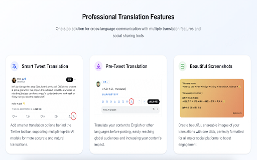 TranslateX :: Enhance Your X(Twitter) Translation Experience, Provide More AI Model Translation Choices