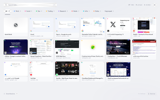 Speed Dial :: Tab command center — organize, manage, and backup your browser tabs