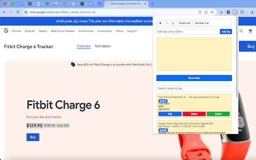 Quick Notes :: Take and organize notes while browsing