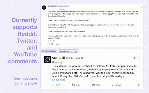 Detectly :: Your AdBlock for AI slop.