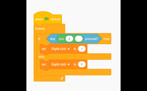 Scratch modifying key detection lite :: enables right mouse click Detection on Scratch and turbowarp.