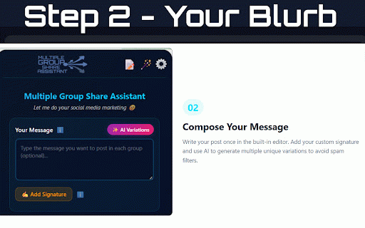 Multiple Group Share Assistant for Facebook™ :: Share posts to multiple Facebook groups with one click. Smart time intervals keep your account safe and save time.