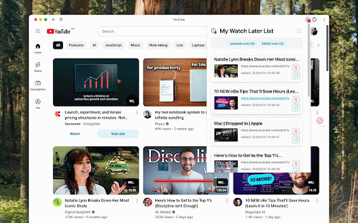 AI Watch Later :: A Chrome extension that allows you to save YouTube/X/Tiktok or any videos to watch later with AI-generated summaries.