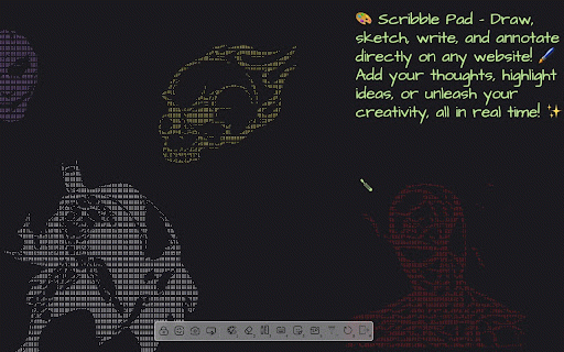 Scribble Pad :: Scribble Pad turns any website into your personal canvas. Draw, sketch, write notes, capture screenshots and annotate in real time.