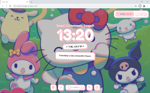 Cute Hello Kitty HD Wallpaper New Tab :: Customize new tab with hello kitty wallpaper extension and display a hello kitty background on your screen.