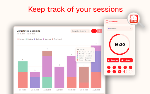 Cadence - Pomodoro Focus Timers :: Custom pomodoro timers for focused work and restful breaks.