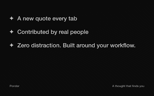 Ponder :: Live through your moments.