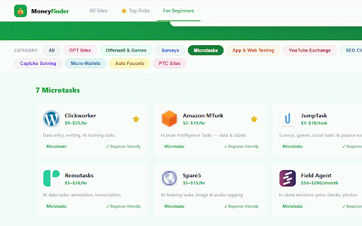 Make Money Online Finder :: Browse and discover make money online websites