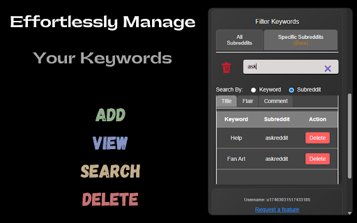 Ultimate Reddit Filter :: Filters Reddit posts and comments by title and flair keywords, in specific subreddits or across all.