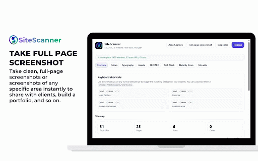 SiteScanner - SEO, AEO, CSS & Website Tech Stack Analyzer :: Professional website intelligence toolkit for SEO audits, AI visibility, tech stack analysis, and asset downloads.