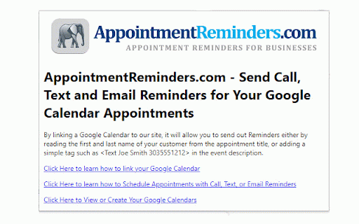 AppointmentReminders.com Google Calendar Sync :: Send Call, Text and Email Appointment Reminders from Google Calendar