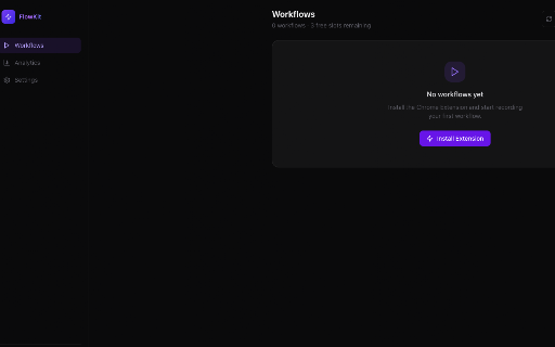 FlowKit — Browser Automation :: Record browser workflows and replay them automatically.