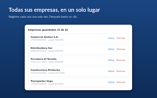 BluePassword — Ingreso al SRI :: Ingrese a SRI en Línea con un clic. Sus claves se guardan cifradas solo en este computador.