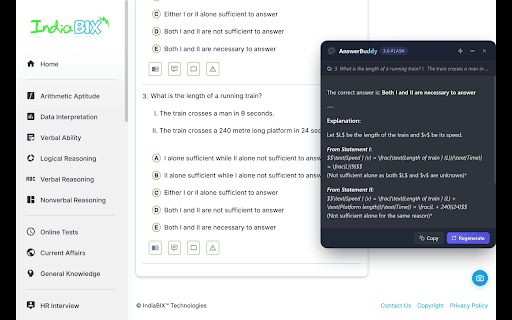 AnswerBuddy - Instant AI Answers :: Instantly get answers for selected text using Gemini AI in milliseconds.