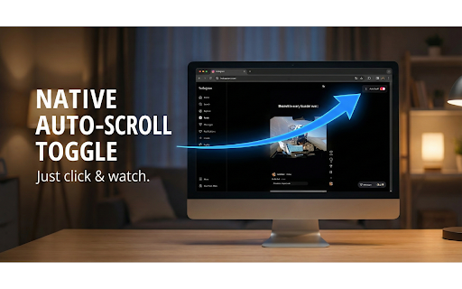 Reels Flow: Auto Scroll for Instagram Reels :: Watch Instagram Reels hands-free! Auto-scrolls instantly. Includes an on-screen button for easy control. No more swiping.