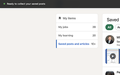 LinkedIn Saved Post Hero :: Save and organize your LinkedIn saved posts with ease
