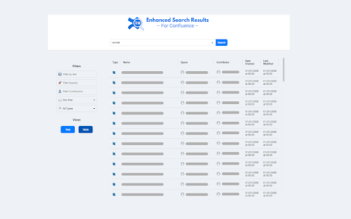 Enhanced Search Results for Confluence :: Enhances search functionality on Confluence pages.