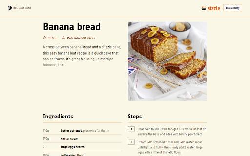 Recipe Enhancer :: See recipes in a cleaner and simpler format — by sizzle. Request any recipe to be added to sizzle.recipes.