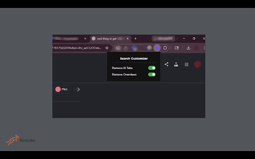 Google AI Remover :: This is a tool that removes the new AI mode tab at the top of the google search bar and/or AI overviews!