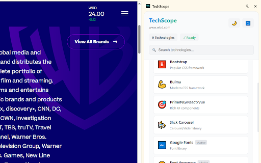 TechScope :: Analyze and discover technologies used on any website