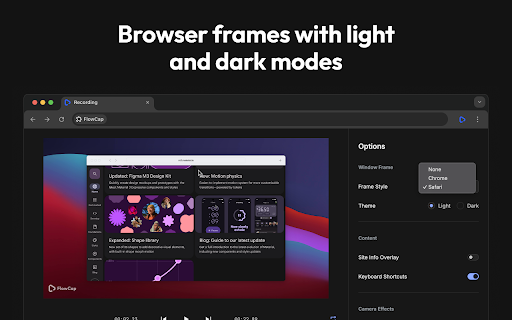 FlowCap - Screen Recorder for Web Demos :: Screen recorder for creating professional web demos with automatic cursor following, smart zoom effects, and polished styling.