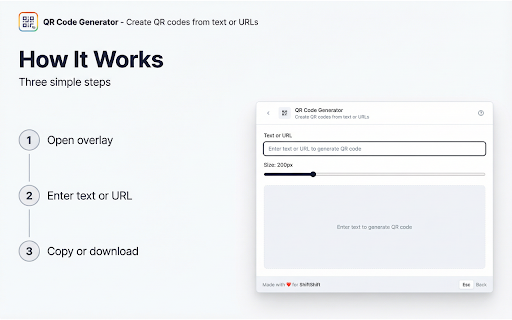 QR Code Generator :: Create QR codes from text or URLs