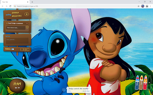 Stitch Cute HD Wallpaper New Tab :: Customize new tab with stitch wallpaper extension and display cute wallpapers you admire in your background.