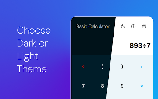 Basic Calculator :: Basic Calculator is a simple calculator extension for your browser