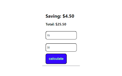 Discount Calc :: Calculate discounts based on given percentage