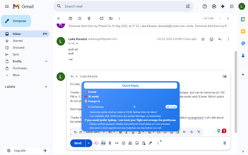 AI Email Writer :: AI reads your email, pre-writes replies, and drafts new emails in seconds. Pay per use. Save time on every message.