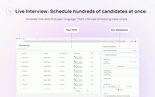 Sapia.ai Extension :: Find top talent, schedule interviews, and do so much more with the Extension.