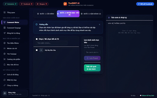 ToolMKT AI — Tìm khách hàng trên Facebook :: Trợ lý AI giúp tìm và phân tích bài đăng, nhóm Facebook có khách hàng tiềm năng; gợi ý nội dung tương tác phù hợp.