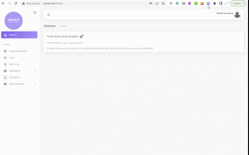 Clevert :: Extension for showing Ads on Web Sites