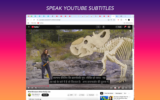 Speak YouTube Subtitles :: Reads YouTube subtitles aloud with multi-language support