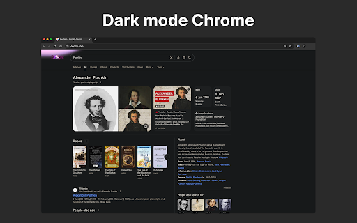 Dark Mode Chrome :: Switch to Dark Mode Chrome in one click for a stylish dark background website. Enjoy your favorite night theme app anytime!