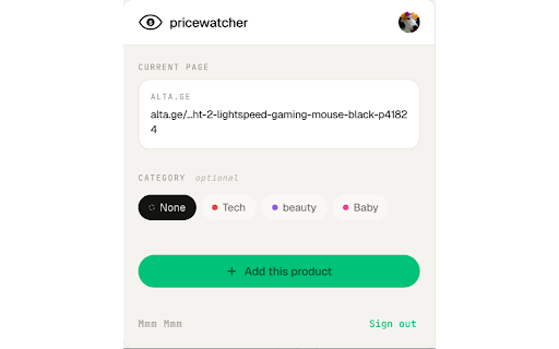 PriceWatcher :: Track product prices from any e-commerce site. Get notified when prices drop.