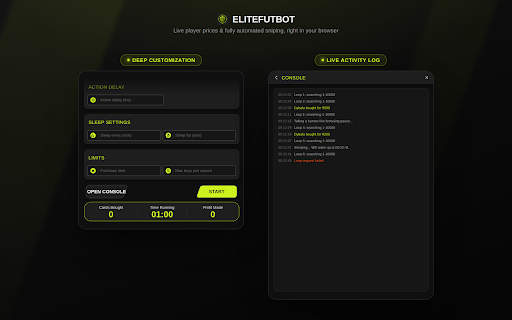 FC27 FUT Sniping Bot | Elite Fut Autobuyer & AI SBC Solver for EA FC 27 :: FC27 FUT Sniping Bot | Elite Fut Autobuyer & AI SBC Solver for EA FC 27