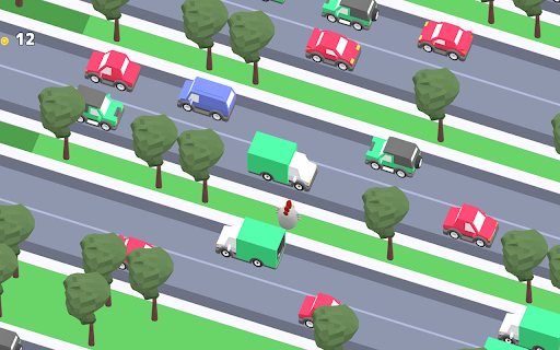 Chicken Cross The Road :: Chicken Cross The Road Game - Play Now! Help the chicken cross the road safely while avoiding cars and obstacles.
