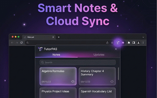 TutorPAS - AI Chrome Extension for Web, PDF & Study Summaries :: AI-powered extension to summarize, explain, translate, and create notes from any webpage or PDF.
